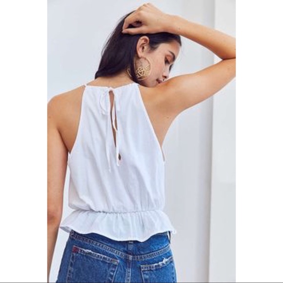 UO Ecote Peplum Keyhole Cami - Picture 3 of 7